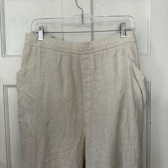Old Navy Pants Womens 4X High-Waisted Linen Blend Wide Leg Natural Plus Comfort - Picture 4 of 7
